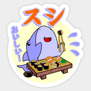 Sushi Shark Kawaii Sticker